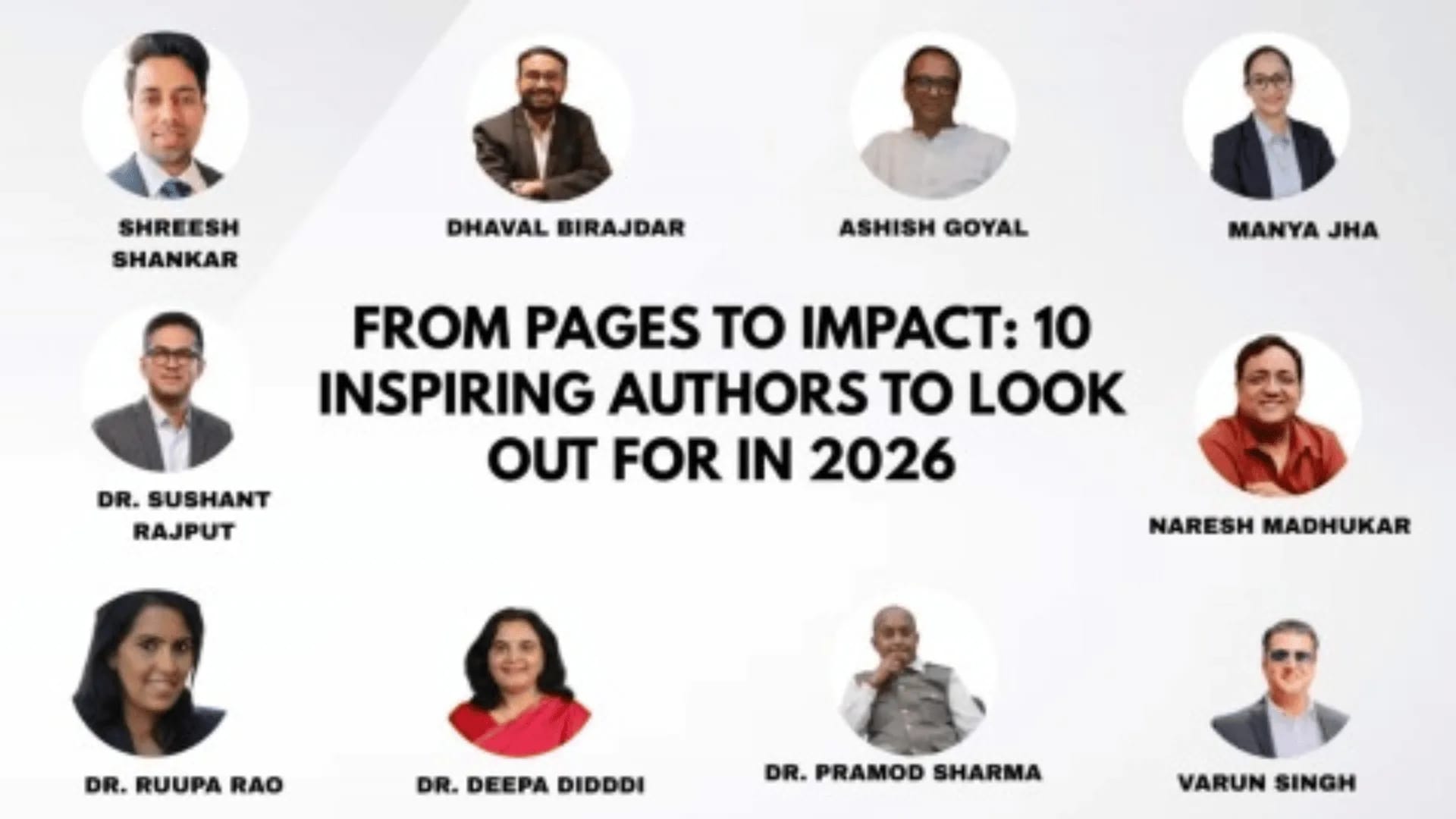 Books and a notebook representing modern Indian authors in 2026