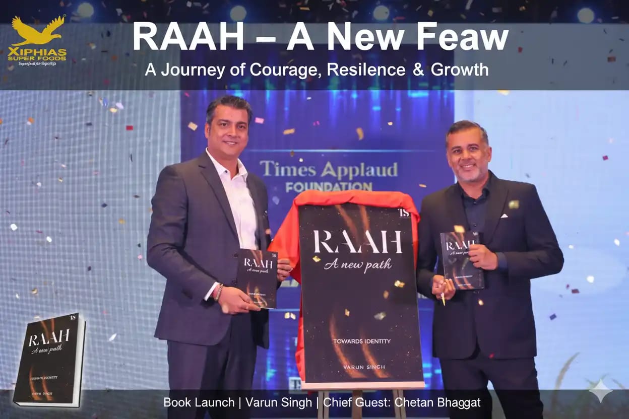 Varun Singh launches RAHAH – A New Path at Book Turner Gala 2025
