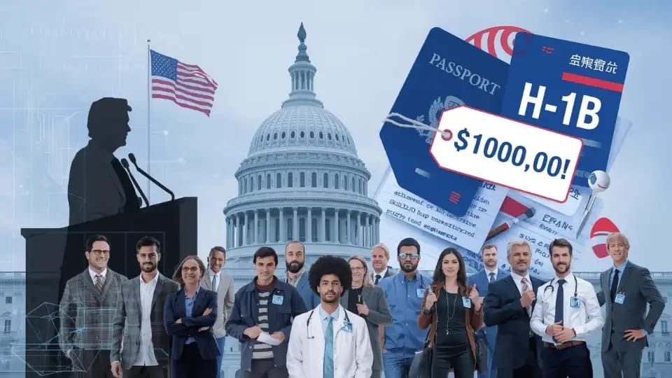 Donald Trump discussing U.S. H-1B visa reforms