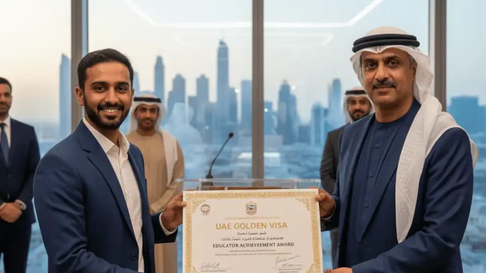 Golden Visa awards ceremony for educators in UAE 2025