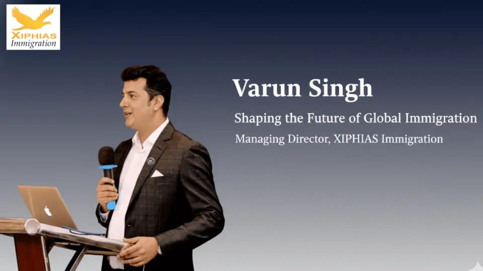 Varun Singh, MD of XIPHIAS Immigration, in a professional interview discussing investment migration and global mobility.